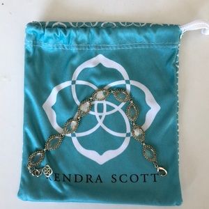 Kendra Scott link bracelet in clear stone